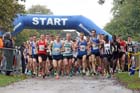 Start of the senior mens 6 stage relay at the ERRA Mens 6 and Womens 4 Stage Road Relays, Sutton Park, Birmingham Road Relays.